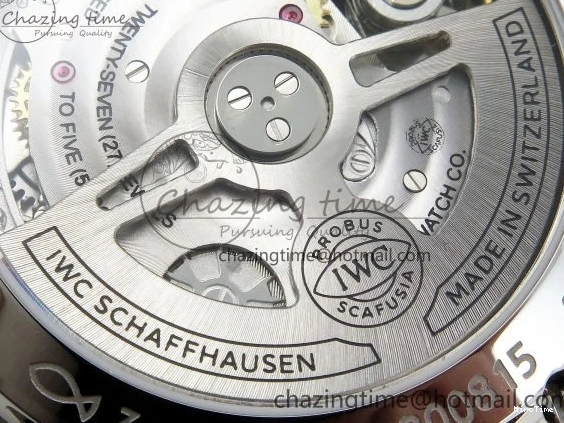 MIROTIME 1228 Portuguese Chrono IW3716 Z+F 1:1 Best Edition White Dial on Gray Rubber Strap A WrinkleFree 7014